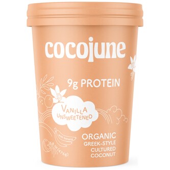 Cocojune Organic Cultured Coconut Yogurt, Protein Vanilla Unsweetened